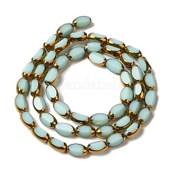 Стеклянные бусины с гальваническим покрытием &nbsp;EGLA-P061-02A-11