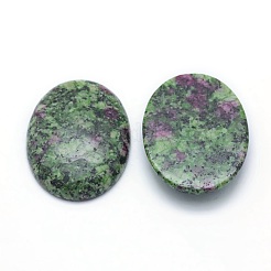 Natürlicher Rubin in Zoisit cabochons&nbsp;G-P393-I22