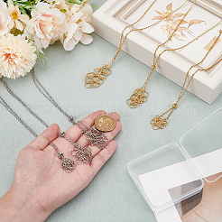 6 шт. 6 стиля 304 нержавеющая сталь кабельная цепь ожерелье изготовление&nbsp;NJEW-PH0001-34A