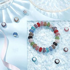 60 pz 10 colori perline europee in acciaio inossidabile 304&nbsp;FIND-DC0001-26