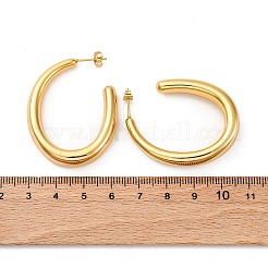 Pendientes ovalados de acero inoxidable 304&nbsp;EJEW-A125-14G