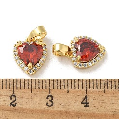 Подвески из латуни с микропаве из циркония&nbsp;KK-R210-20G