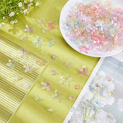 320шт 16 цвета прозрачные акриловые бусины&nbsp;TACR-AR0001-31