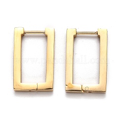 Серьги-кольца Huggie Hoop из нержавеющей стали 304&nbsp;LS-STAS-H156-10A-G