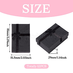 Картонные бумажные коробки для хранения колец и сережек CON-TAC0001-07