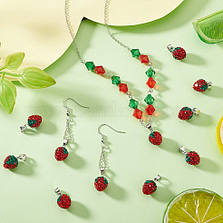 12 шт. подвески из полимерной глины со стразами&nbsp;RB-PH0001-52