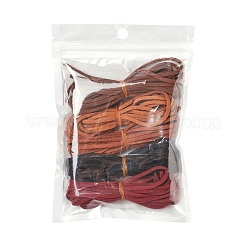 Cordon en simili daim 5 brins 5 couleurs&nbsp;LW-FS0001-01B