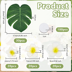 60шт 3 стиля искусственный цветок eva&nbsp;AJEW-OC0014-25