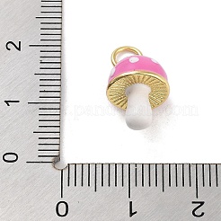 Echte 18k vergoldete Messing-Emaille-Anhänger&nbsp;X-KK-M293-24G-01