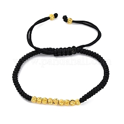 Bracelets en perles tressées en cordon polyester pour femmes&nbsp;BJEW-L698-01G-10