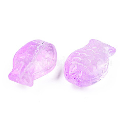 Perle di vetro verniciate a spruzzo trasparente&nbsp;GLAA-N035-024-C06