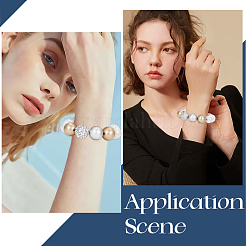 40 шт. бусины из смолы со стразами&nbsp;RESI-SC0003-14C