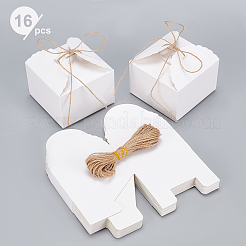 Квадратная складная креативная коробка из крафт-бумаги&nbsp;CON-BC0001-29B