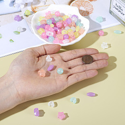 200шт 4 стиля светящиеся акриловые бусины&nbsp;TACR-FS0001-02