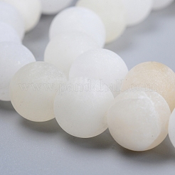 Hilos de cuentas de jade de flor natural (jade de Afganistán)&nbsp;G-E266-12A-10mm