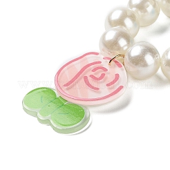 Цветочные акриловые подвесные украшения&nbsp;HJEW-F019-03