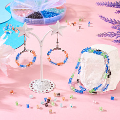 120 г 8-х цветных стеклянных бусин&nbsp;SEED-TA0001-18