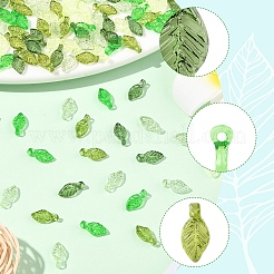 800шт 5 цвета прозрачные акриловые подвески&nbsp;TACR-FS0001-56