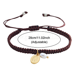 Charm-Armbänder aus Messing und Kunstperlen&nbsp;LS-PJ9657-5