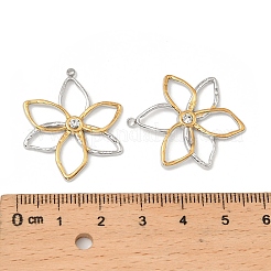 Подвески из нержавеющей стали 304 со стразами&nbsp;STAS-T068-70GP