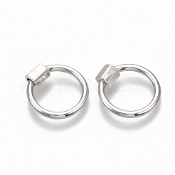 Латунные брелоки с карабином&nbsp;KK-T047-06P