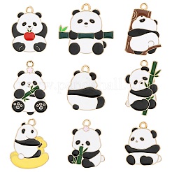 18pcs 9 pendentifs en émail en alliage de style&nbsp;ENAM-CJ0005-80