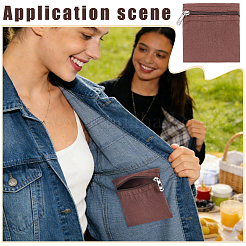 Sacs en toile à fermeture éclair&nbsp;ABAG-WH0077-09C-04