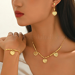 Изящные комплекты из кулона в виде латунного сердечка&nbsp;CR5368