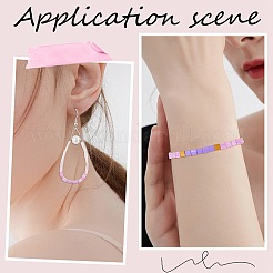 320шт 8 цвета непрозрачные стеклянные бусины с 2 отверстиями&nbsp;SEED-SC0001-15A