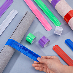 60 Stück PVC-Slap-Armbänder in 6 Farben&nbsp;BJEW-FH0001-14