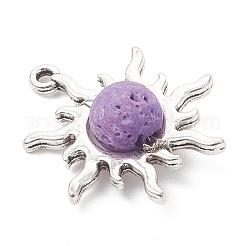 Кулоны из окрашенного натурального вулканического камня&nbsp;PALLOY-JF04475