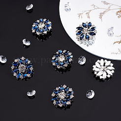 6 шт. латунные пуговицы со стразами&nbsp;FIND-FG0001-96B