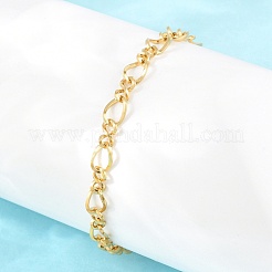Bracelets à maillons infinis en acier inoxydable 304&nbsp;BJEW-D458-05G