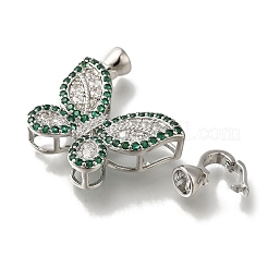 Покрытие стойки латунь микропаве кубический цирконий раскладывающаяся застежка&nbsp;KK-H485-38P-03