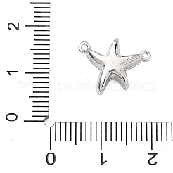 Латунные микрозастежки в форме морской звезды с прозрачными кубическими циркониями&nbsp;KK-C251-10P