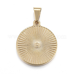 Подвески-монеты из нержавеющей стали 304&nbsp;LS-STAS-F183-01G-A