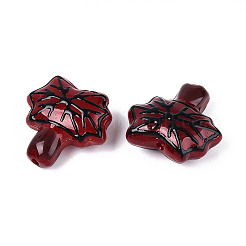 Эмалевые бусины ручной работы в технике лэмпворк&nbsp;LAMP-T023-21F