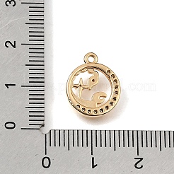 Ciondoli in ottone zirconi chiari micro pavé&nbsp;CU-K001-02E-G