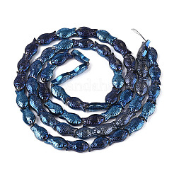 Прозрачность гальванизированные стеклянные бусины нити&nbsp;GLAA-T023-40B-06