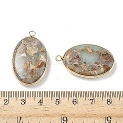 Подвески из окрашенной синтетической императорской яшмы&nbsp;G-D337-03A-G