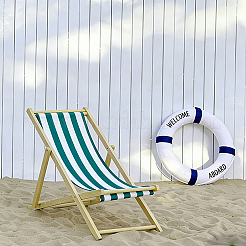 2 chaise à rayures en tissu Oxford&nbsp;AJEW-HS0001-43A