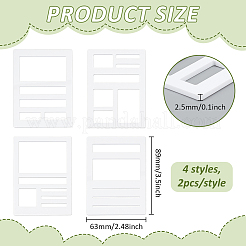 Акриловые рисунки трафареты шаблоны&nbsp;DIY-BC0015-50A