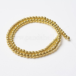 Немагнитные нити шарик синтетический гематит&nbsp;G-P262-20-4mm-G