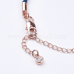 Creazione di bracciali in cordoncino di cotone intrecciato&nbsp;MAK-I006-26