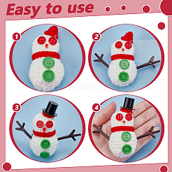 Комплекты веток снеговика из смолы с рогами&nbsp;DIY-WR0004-66