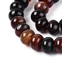 Окрашенные естественный агат бисер пряди&nbsp;G-T144-26B