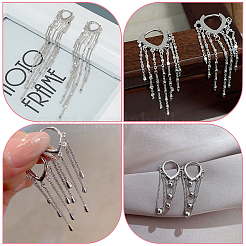 2 Paar 925 Creolen aus Sterlingsilber&nbsp;STER-BBC0007-15