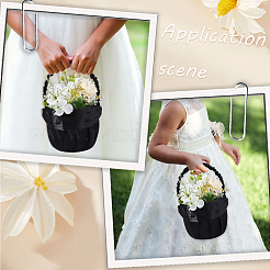 Blumenkörbe aus Polyester mit Henkel&nbsp;AJEW-CP0010-64