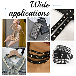 200 шт. 4 стиля железных шпилек заклепок&nbsp;IFIN-GF0001-54G