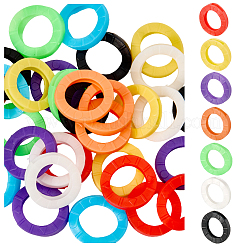 64 шт. ПВХ пластиковый нескользящий водонепроницаемый многоразовый чехол для ключей&nbsp;AJEW-SP0002-72B